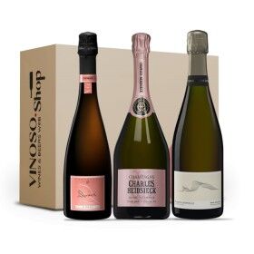 3 BOTTIGLIE DI CHAMPAGNE San Valentino Champagne Rosé