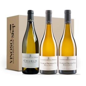 Lavantureux Frères 3 BOTTIGLIE DI BORGOGNA BIANCO LA CÔTE CHABLISIENNE Chablis-Chablis 1er Cru-Chablis Grand Cru