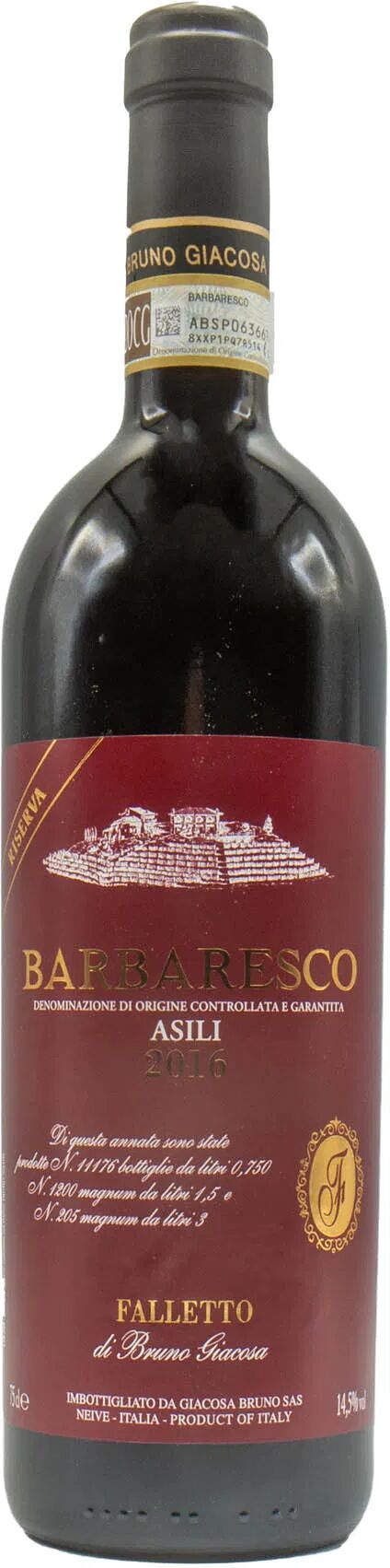 Bruno Giacosa Barbaresco Giacosa 'Falletto' Asili Riserva 2016