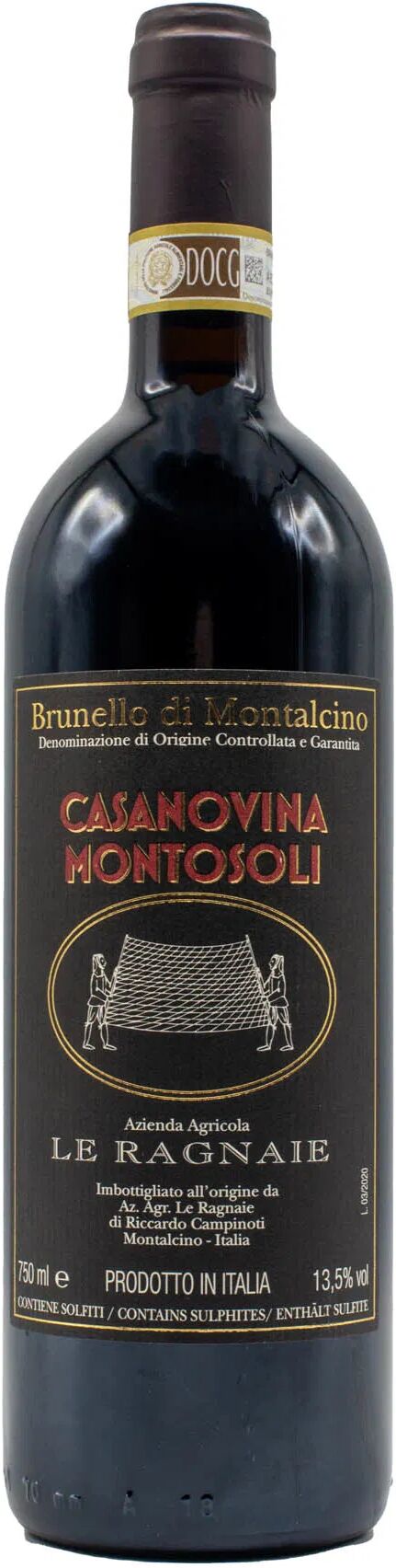 Le Ragnaie Brunello Di Montalcino Ragnaie Casanovina Montosoli 2018