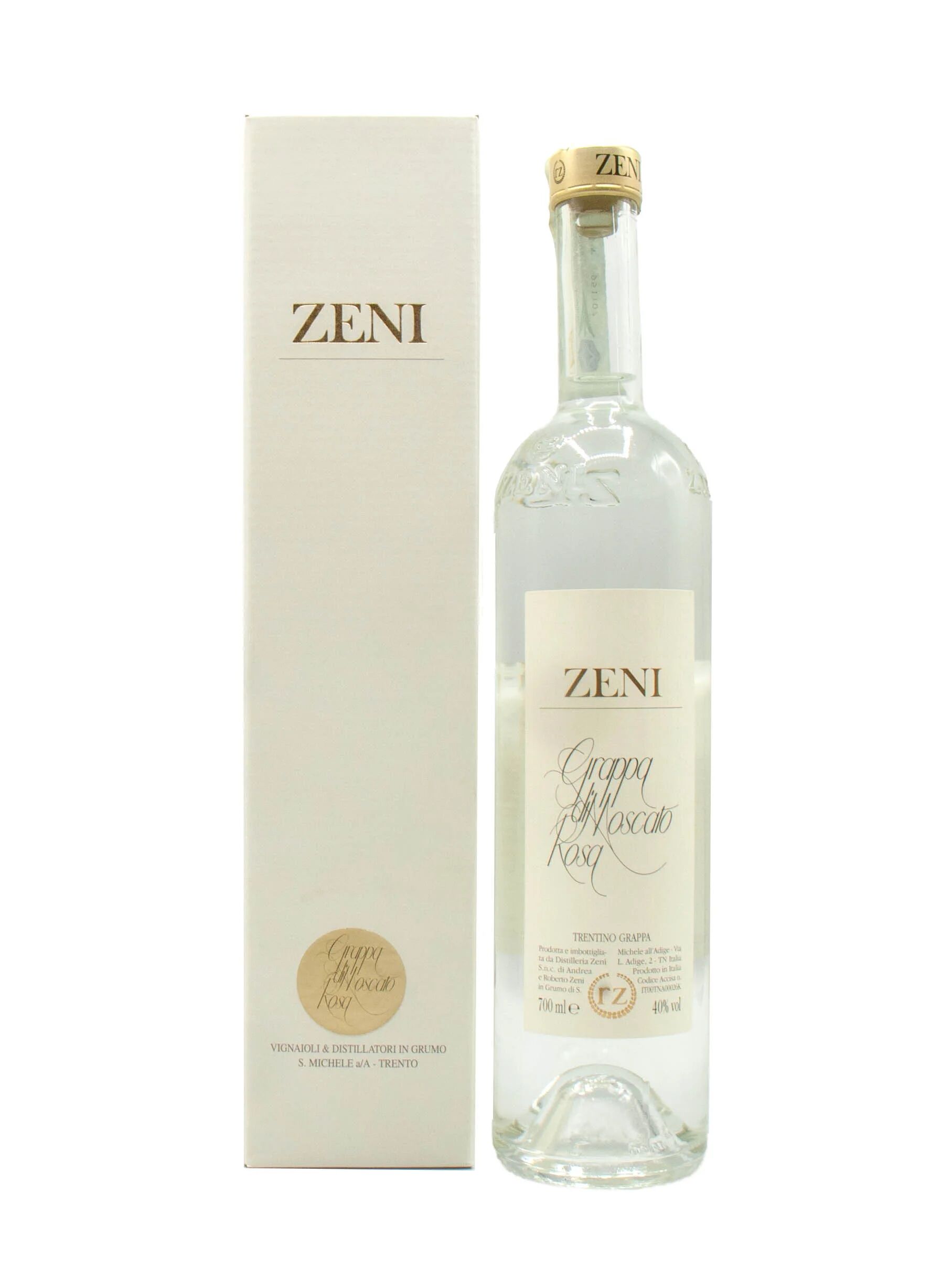 Distilleria Zeni Grappa Zeni Moscato Rosa