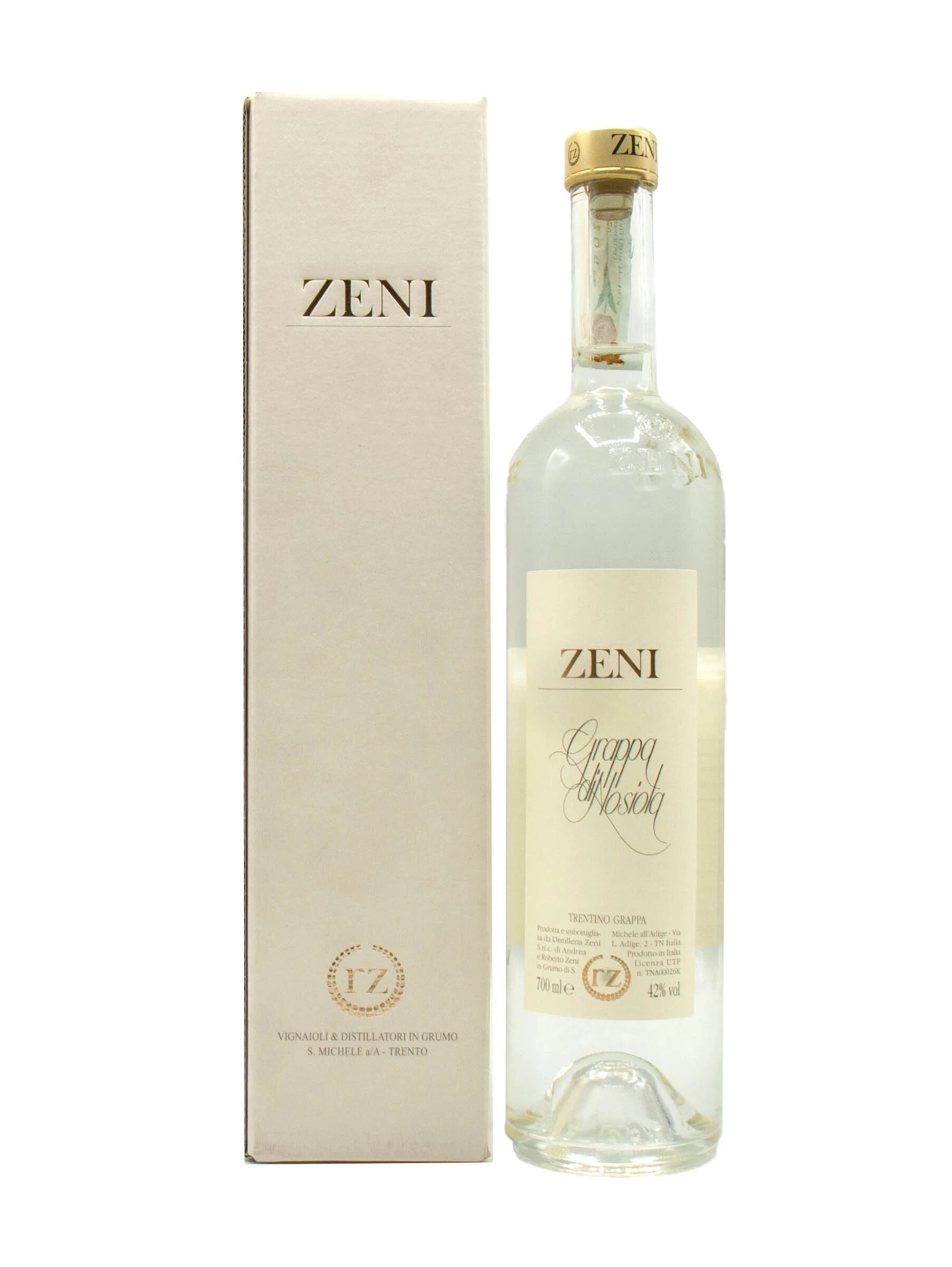 Distilleria Zeni Grappa Zeni Nosiola