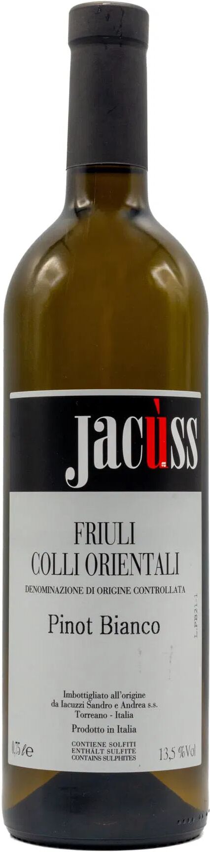 Iacuzzi Pinot Bianco Jacuss 2022