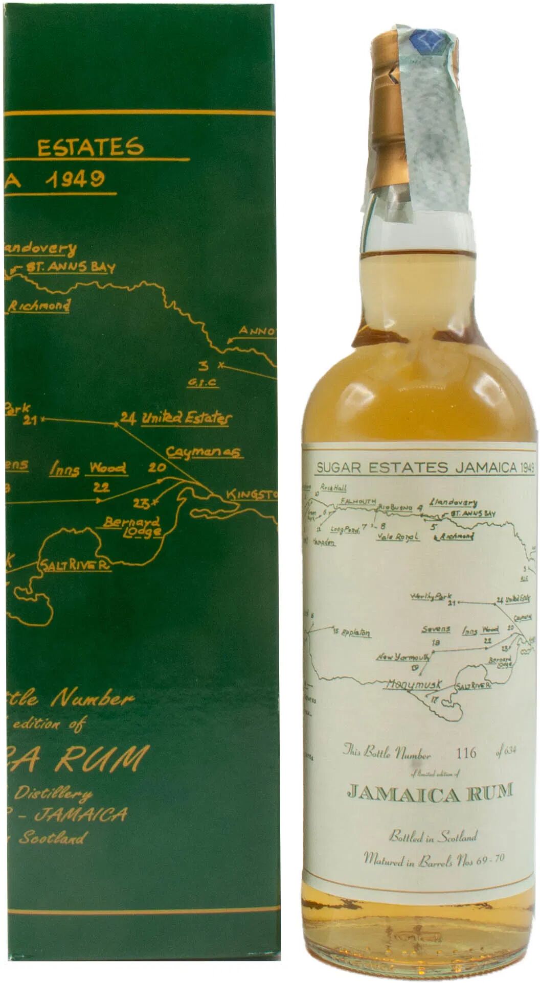 Rum Agricolo Sugar Estate Jamaica 2007 11 anni Moon Import