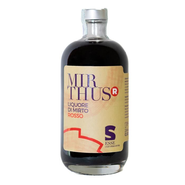 Esse Liquori e Sapori MIRTHUS R - Liquore artigianale di mirto rosso selvatico del Sud Sardegna (bottiglia 50 cl)