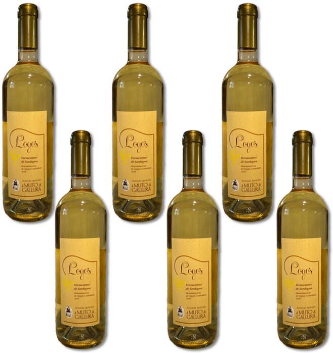 Azienda Agricola Il Muto di Gallura 6 bottiglie di LOGOS - Vermentino di Sardegna DOC 2018 (6 x 75 cl.)