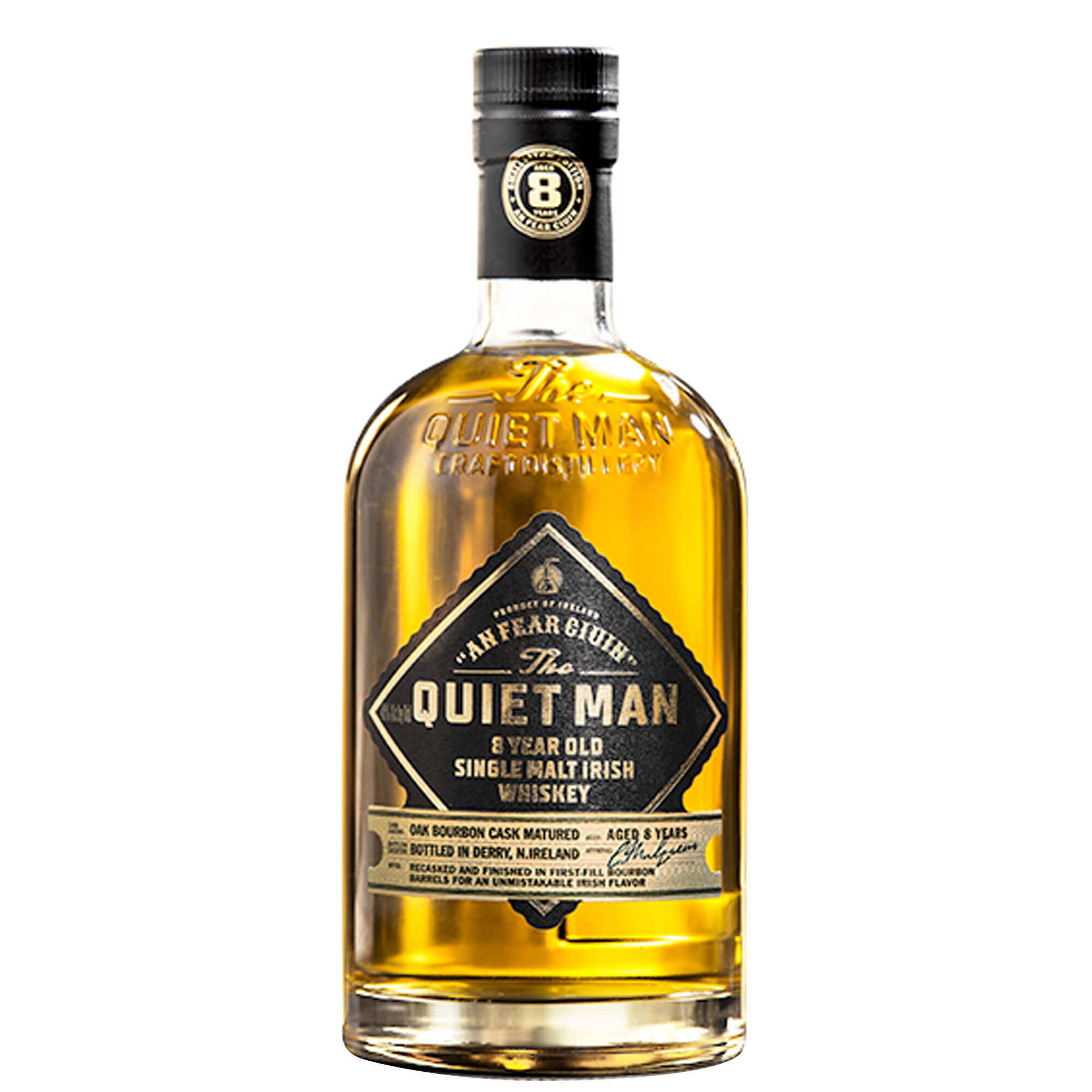 The Quiet Man Single Malt Irish Whiskey 8 Years Old