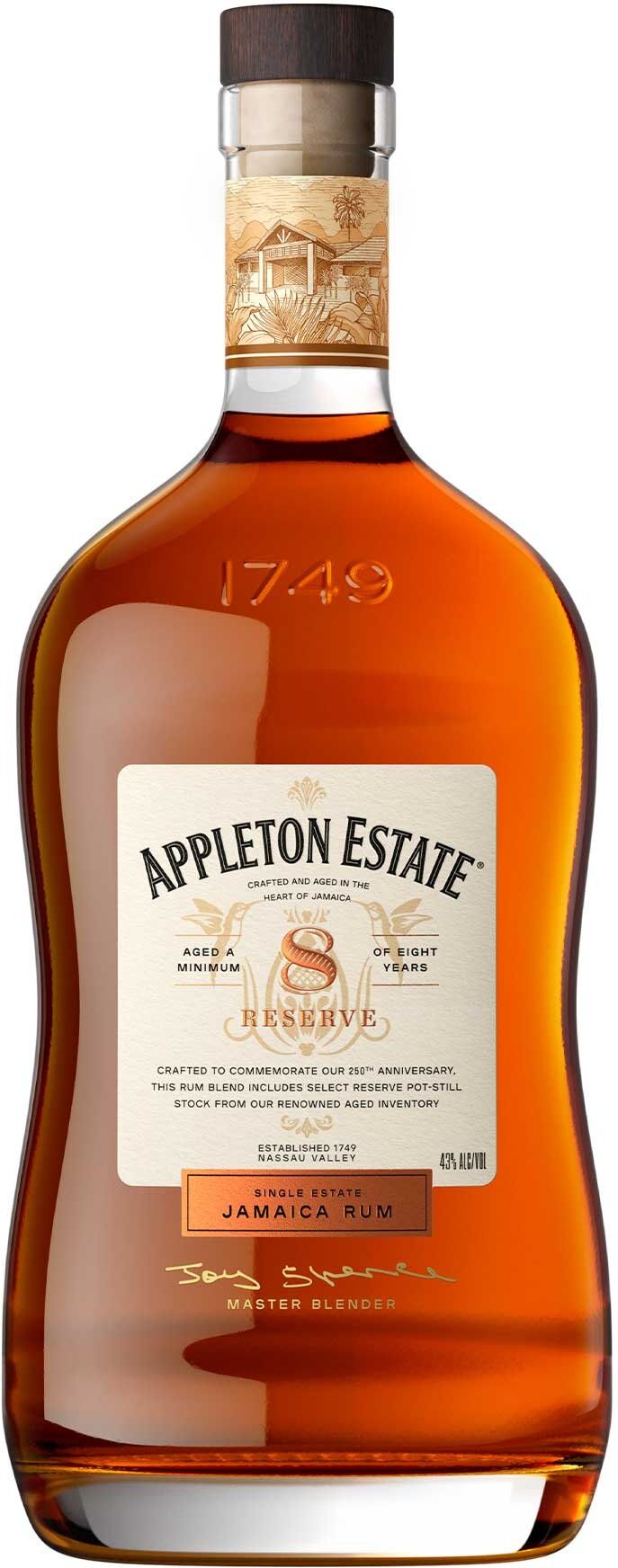 Appleton Estate Jamaican Rum Jamaica Rum Reserve Blend 8 Years Old