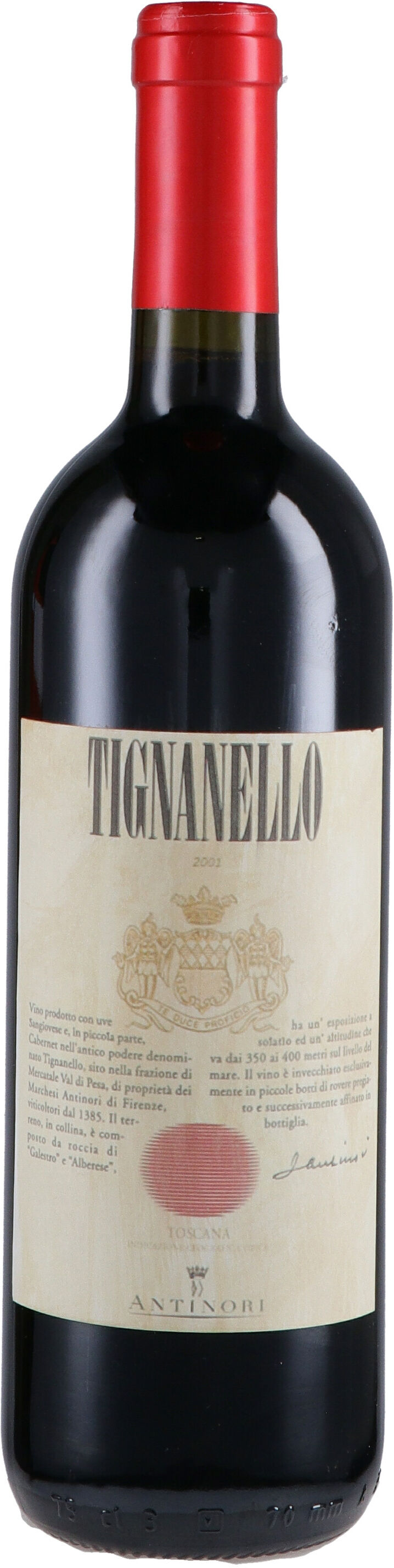 Antinori Toscana Igt Tignanello 2001