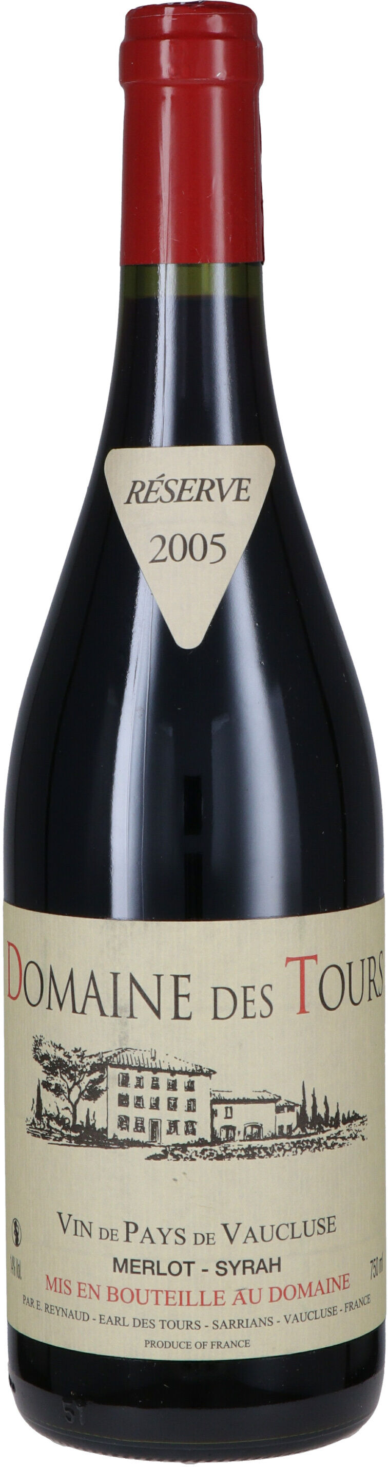 Domaine des Tours Vaucluse Igp Merlot Syrah 2005