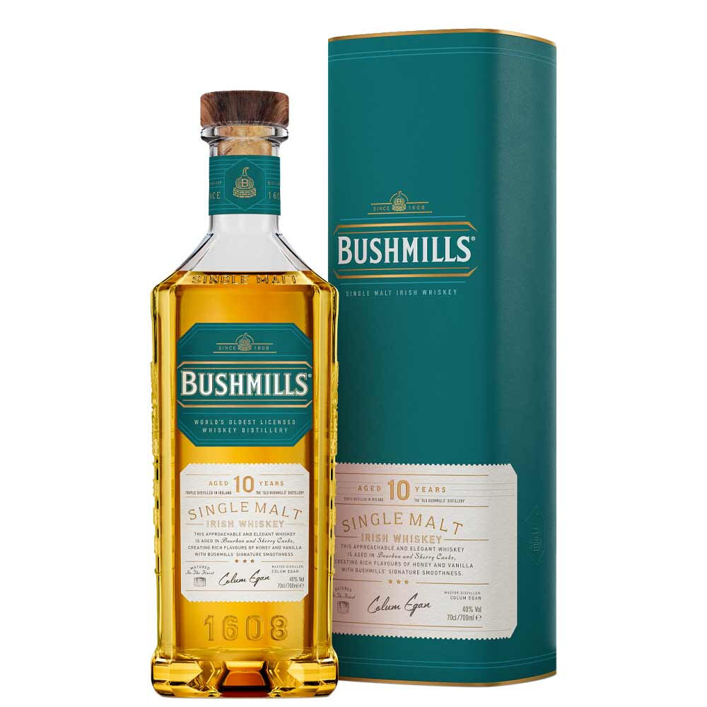 Irish Whiskey Single Malt 10 Years Old   Bushmills  0.7l