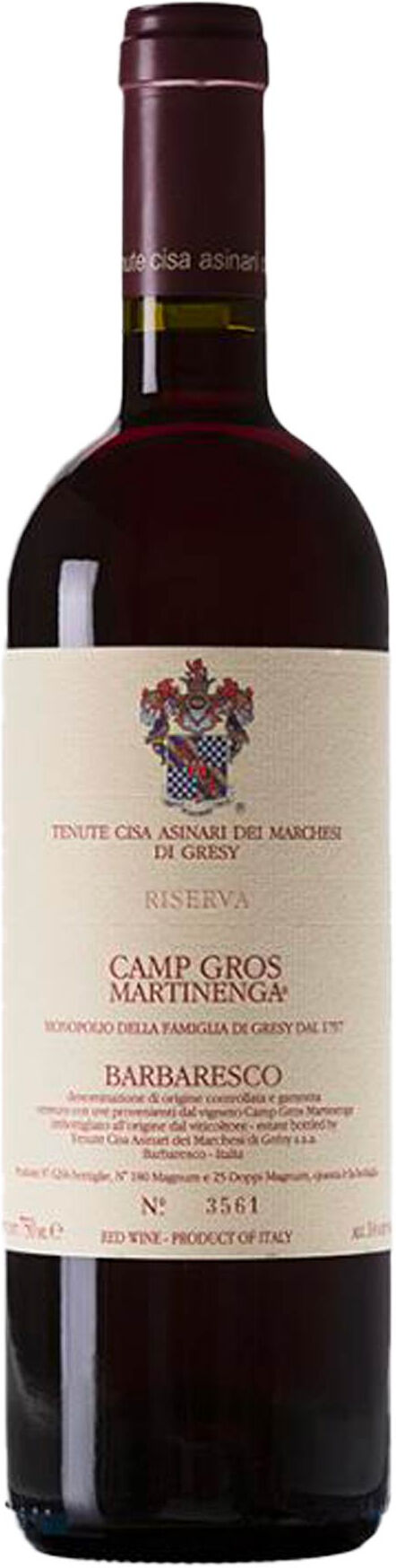 Marchesi di Grésy Barbaresco Riserva Docg Martinenga Camp Gros 2015