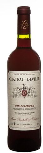 Côtes De Bordeaux Aoc Château Deville Rouge 2019