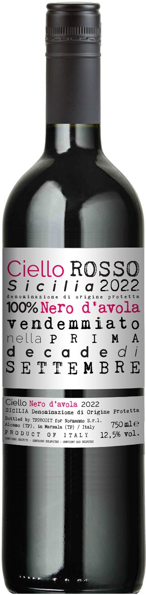 Sicilia Nero D Avola Doc Ciello 2022