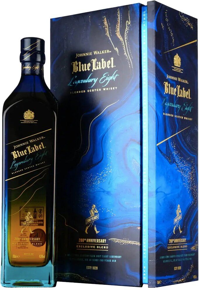 Johnnie Walker Blended Scotch Whisky Blue Label Legendary Eight