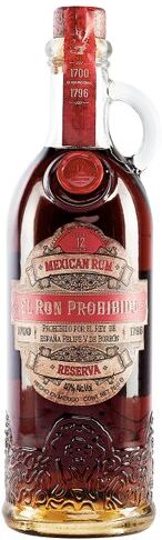 El Ron Prohibido Mexican Rum 12 Years Old Solera Blended