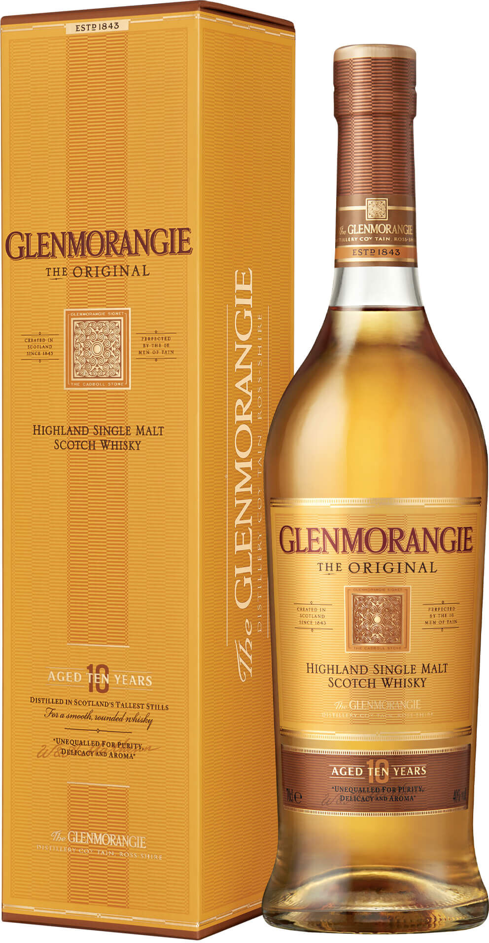 Glenmorangie Highland Single Malt Scotch Whisky 10 Years Old “the Original”