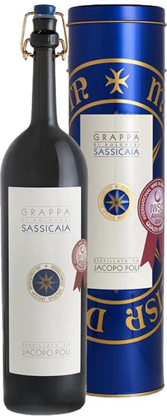 Grappa Elevata In Legno Barili Di Sassicaia   Jacopo Poli  0.5l