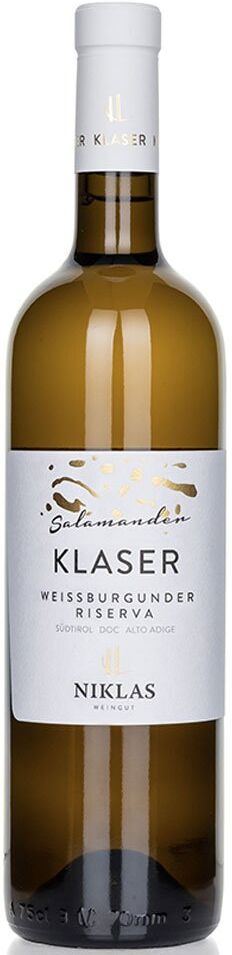 Weingut Niklas Alto Adige Pinot Bianco Riserva Doc “klaser Salamander” 2021