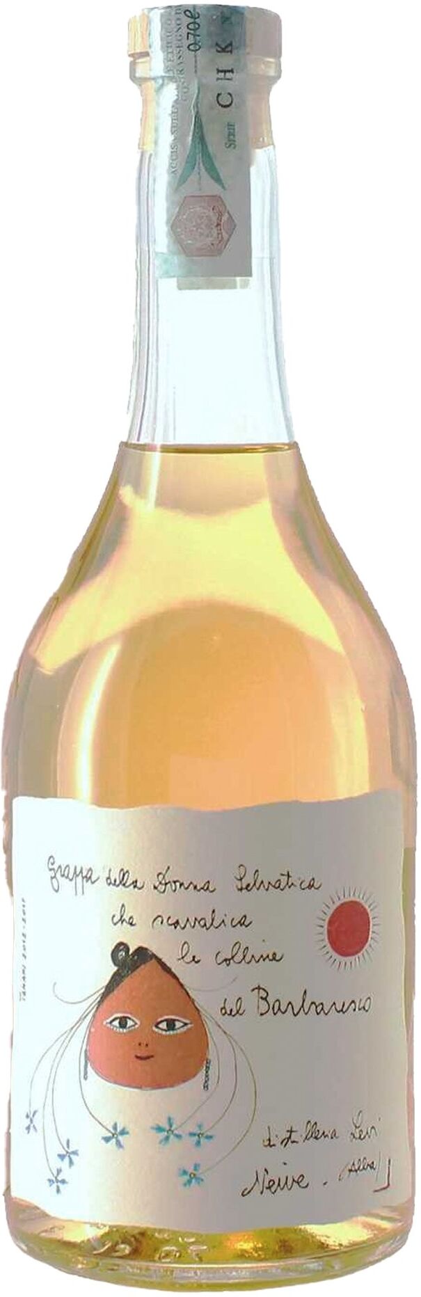 Grappa Barbaresco Riserva Grappa Della Donna Selvatica Che Scavalica Le Colline Del Barbaresco   Romano Levi  0.7l