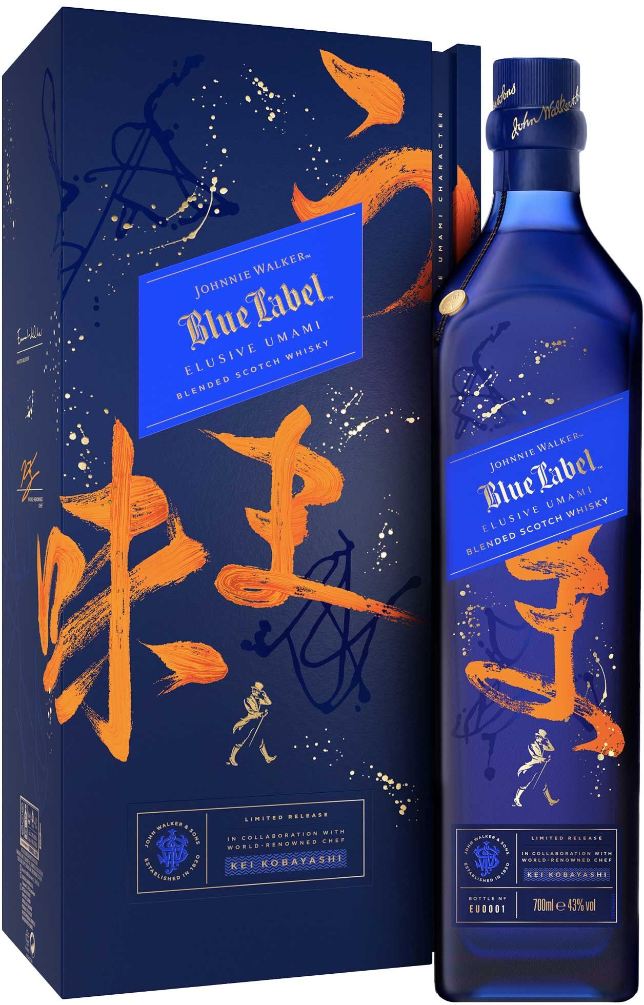 Johnnie Walker Blended Scotch Whisky Blue Label   Elusive Umami