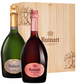 Champagne Ruinart - Cofanetto Duo - Brut + Rosé