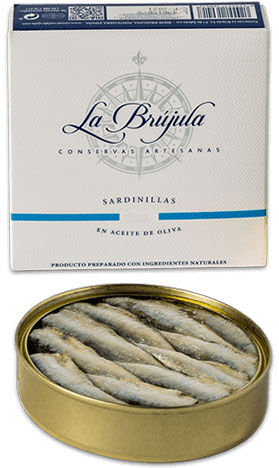 Conservas La Brújula Sardinillas en aceite de oliva La Brújula 25-30 unidades