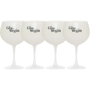 GlassWeGin 4 x Glaswegin Gin Goblet Glasses