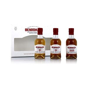 Benromach Gift Pack, 3x20cl - A fantastic new gift pack from Benromach Distillery, featuring 20cl bottlings of their 10 year old, 15 year old and their 2012 vintage cask strength release.