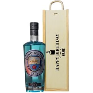 Beer Hunter Personalised Happy Birthday Manchester City Vodka Gift Set - Gifts For Him, For Her, Christmas, Birthday's, Father's Day, Mother's Day