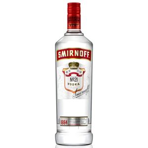 Smirnoff No. 21 Vodka 37.5% vol 1L Triple Distilled & 10 x Filtered Premium Vodka Made in Great Britain Smooth with a Hint of Sweetness & Pepper