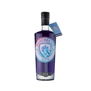 Manchester City Passion Fruit Vodka Gift for Men & Woman, Official Man City FC Birthday Present for Citizens Football Fans, Premium Alcohol by Bohemian Brands - 70cl