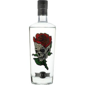 Crystal Rose Skull Gin, Great Gift for Women & Men, Distilled 5 Times for an Ultra Smooth Taste, 37.5% Premium Alcohol by Bohemian Brands, Made in the UK, 70 cl