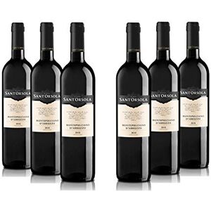 Sant'Orsola Montepulciano DOC Abruzzo Italian Red Dry Wine, 6 x 750ml