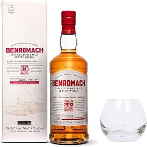 Benromach Cask Strength Vintage 2013 Batch 1 - With Branded Distillery Glass