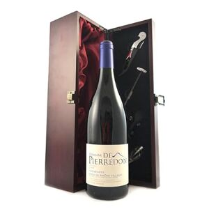 Cotes Du Rhone Villages 'Signargues' 2010 Domaine De Pierredon (Red wine) in a wooden presentation box with four wine accessories, 1 x 750ml