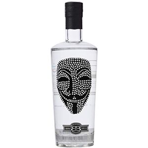 Anonymous Gin Gifts for Men & Women by Bohemian Brands, Luxury Birthday, Guy Fawkes or Cosplay Alcohol with Crystal Mask, Distilled 5 Times for Superior Taste - 70cl