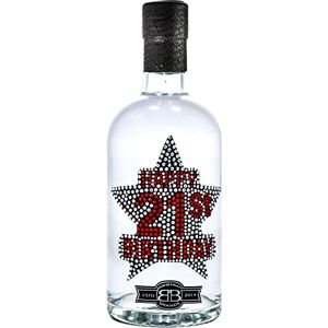 21st Birthday Gin Gift for Men & Women, Celebrate turning Twenty One in Style, Ideal for Shots & Cocktails, 37.5% Premium Alcohol by Bohemian Brands, 70cl