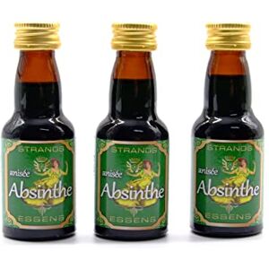 AlcoFermBrew Absinthe 3x25ml - Alcohol Free Extract Essence for Vodka Flavouring