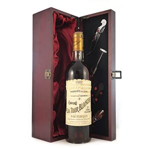 Chateau La Tour Blanche 1962 Sauternes 1er Cru Classe (Dessert wine) in a silk lined wooden box with four wine accessories, 1 x 750ml