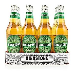 Kingstone Press- Apple Cider 4.7% ABV, International Award Winning, Local Dabinett & Michelin Bittersweet Apples, Fruity, Smooth & Crisp, Vegan, Gluten Free 12 x 500ml Glass Bottles