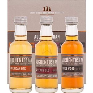 Auchentoshan Single Malt Whisky Miniature Gift Set (contains 3 x Auchentoshan 5 cl miniatures)