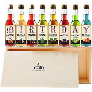 il GUSTO Birthday Gift Cocktail Tasting Gift Set 40 ml (Pack of 8) Alc: 40%…