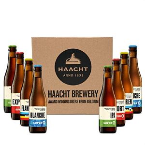 SUPER 8 Mixed case of Speciality Belgium Beers from the Haacht Brewery - Beer Gift Set Pack (8 x 330ml bottles)