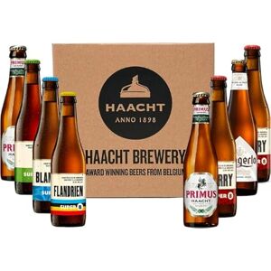 Haacht Mixed case of Belgium Beer 8 x 33cl Beer Gift Set Pack Perfect Beer Present/Gift for Birthdays, Special Occasions & Fathers Day