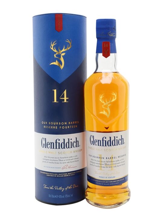 Glenfiddich 14 Year Old / Bourbon Barrel Reserve Speyside Whisky