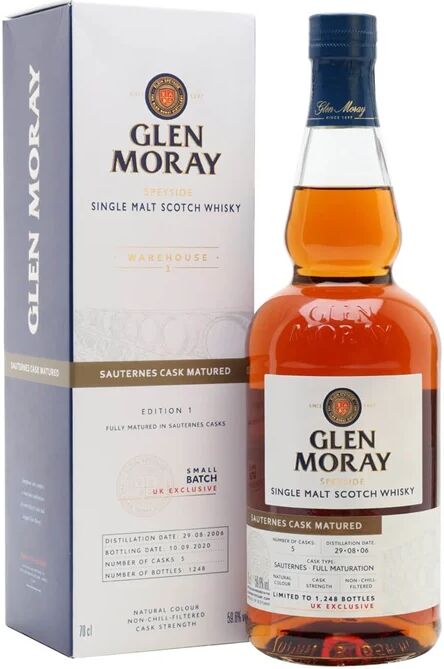 Glen Moray 2006 / 14 Year Old / Sauternes Cask / Warehouse 1 Release Speyside Whisky