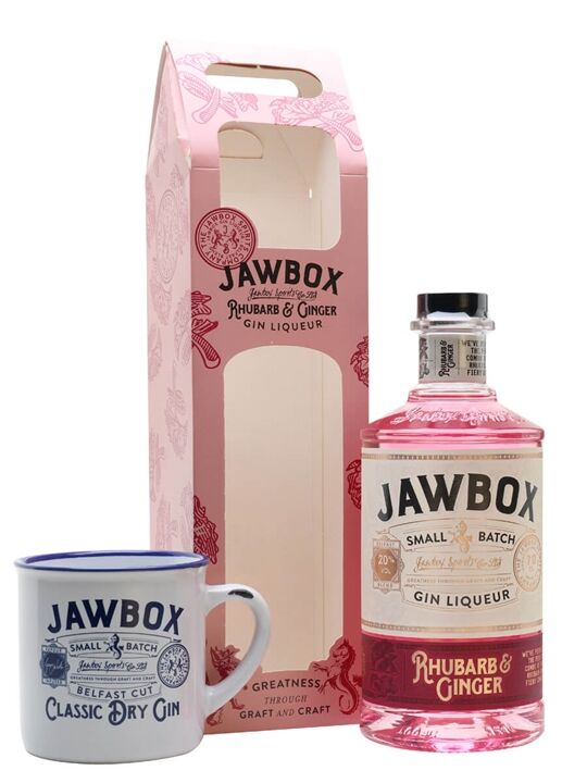 Jawbox Rhubarb & Ginger Gin Liqueur / Mug Set