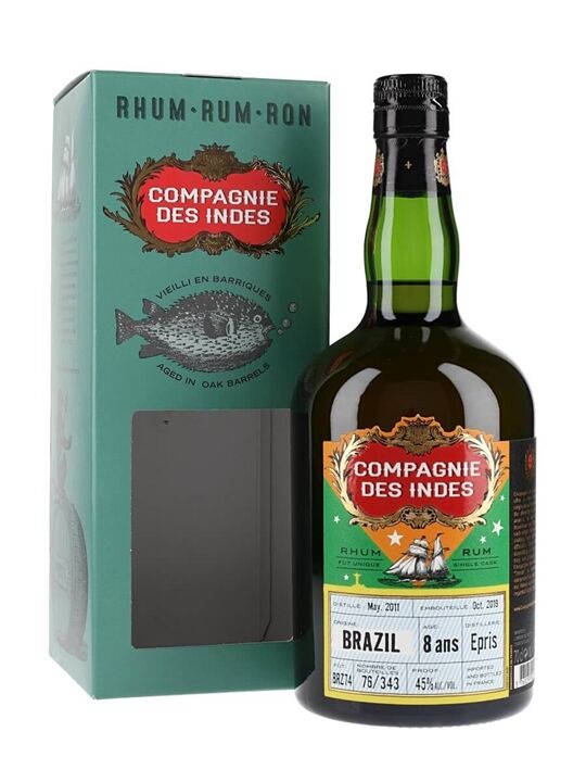 Indesit Brazil Epris 8 Year Old Rum / Compagnie des Indes (45%)