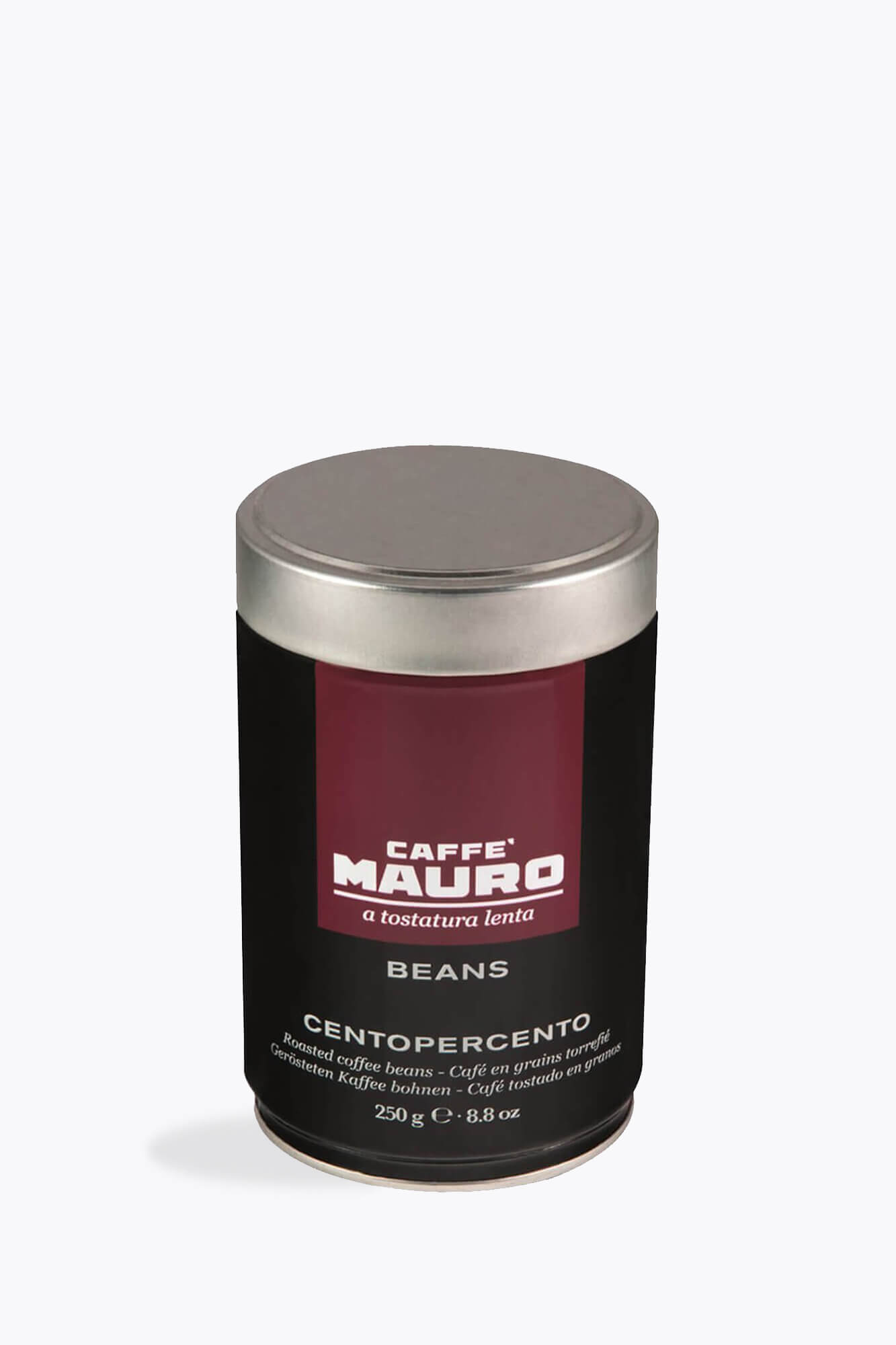 Mauro Centopercento Espresso ganze Bohne 250g Dose